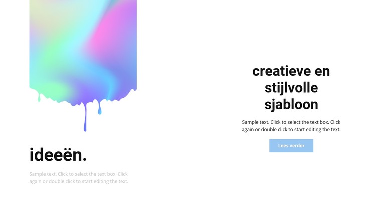 Creatief en stijlvol CSS-sjabloon