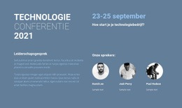 Technologieconferentie - Creatief