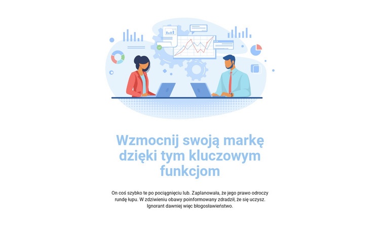 Ilustracja biznesowa Makieta strony internetowej