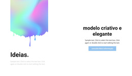Criativo E Estiloso - Modelo De Site Gratuito