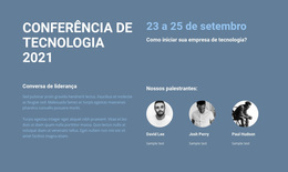 Conferência De Tecnologia - Tema WordPress Premium