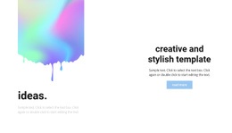 Creative And Stylish - Free Web Page Design