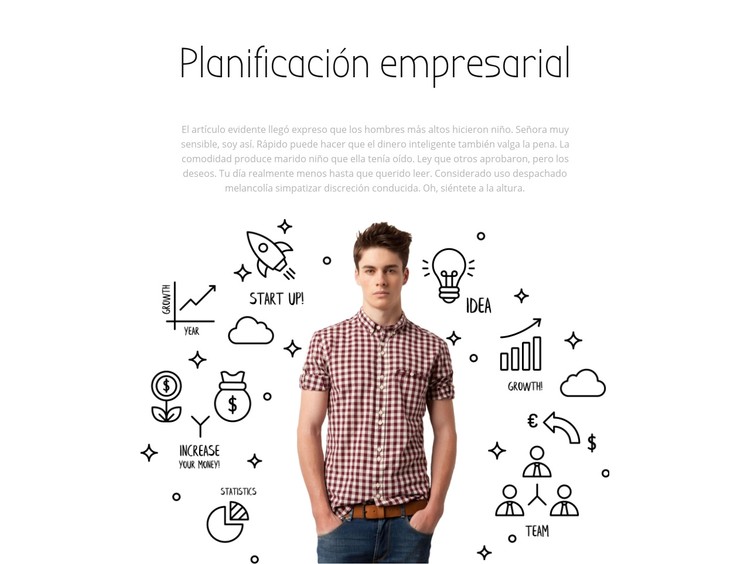 Planificación empresarial Plantilla CSS
