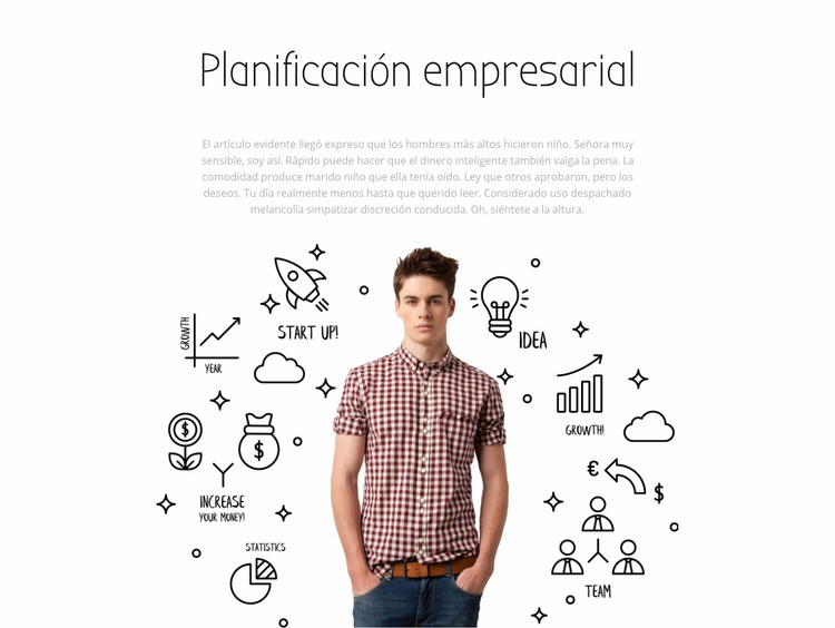 Planificación empresarial Plantilla Joomla