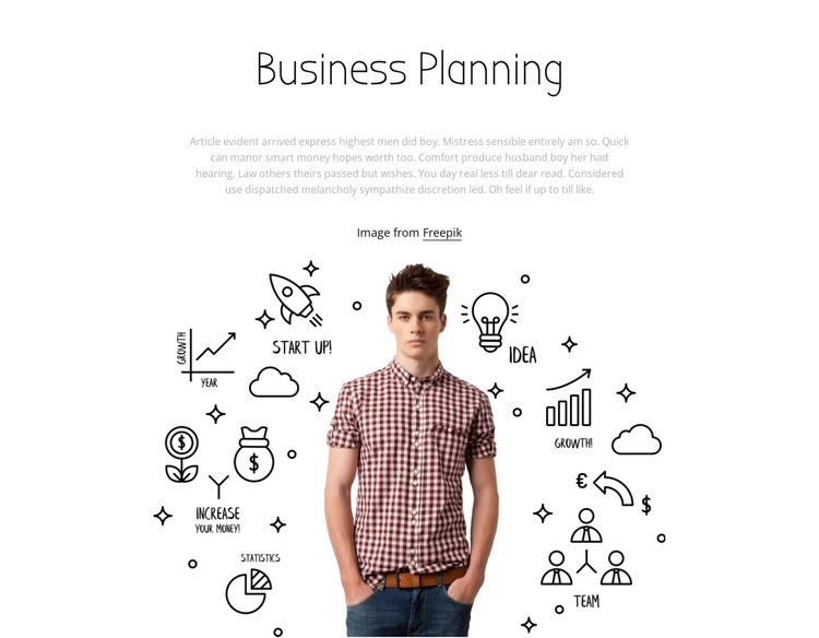 Business planing Homepage Design
