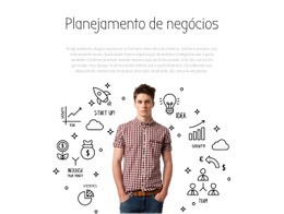 Planejamento De Negócios - Modelo HTML De Uma Página