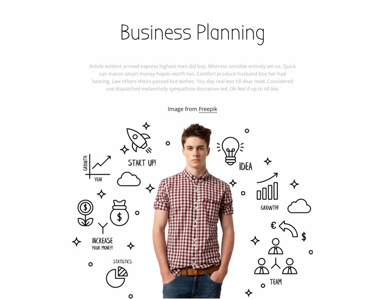 Business planing WordPress Website Builder