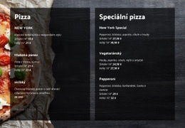 HTML Design Pro Nabízíme Domácí Pizzu