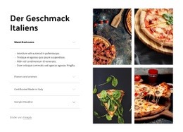 Der Geschmack Italiens - HTML5-Responsive Vorlage