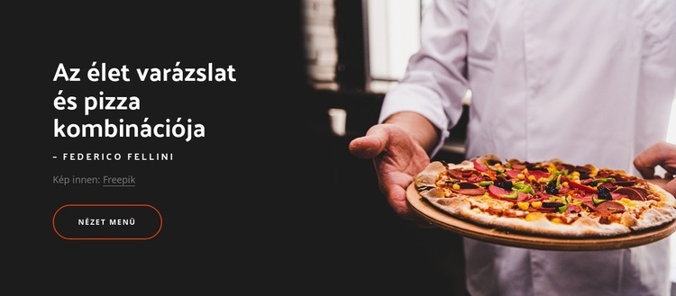 A varázslat és a pizza kombinációja Sablon