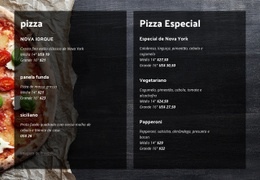 Oferecemos Pizza Caseira - Website Creator HTML