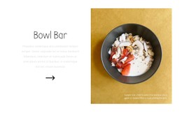 Bowl Bar CSS Form Template