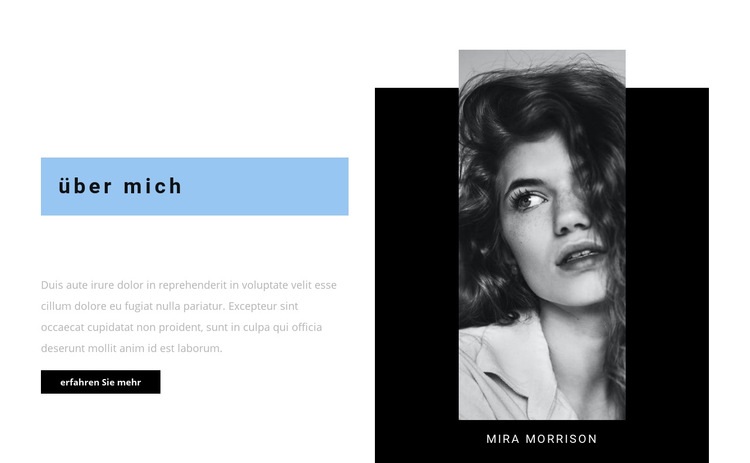 Über den Fotografen HTML5-Vorlage