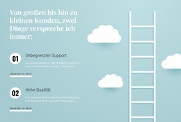 Aufwärts - Schönes Website-Modell