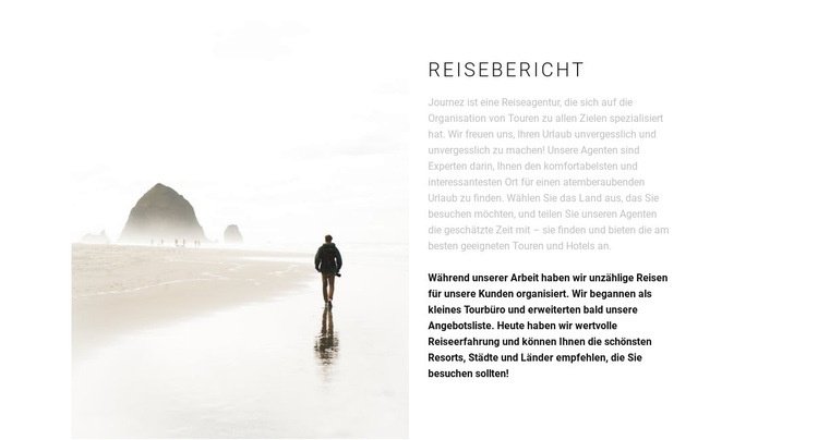 Reise nach Osten Landing Page