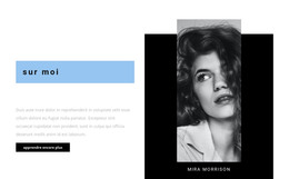 À Propos Du Photographe - Modèle De Site