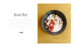 Bowl Bar - Template HTML5, Responsive, Free