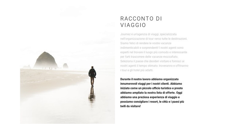 Viaggia verso est Modello HTML5