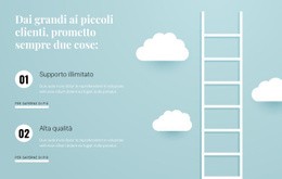 Sezioni Della Home Page Per Salendo