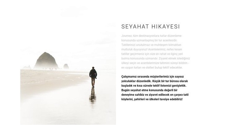 doğuya seyahat Web Sitesi Mockup'ı