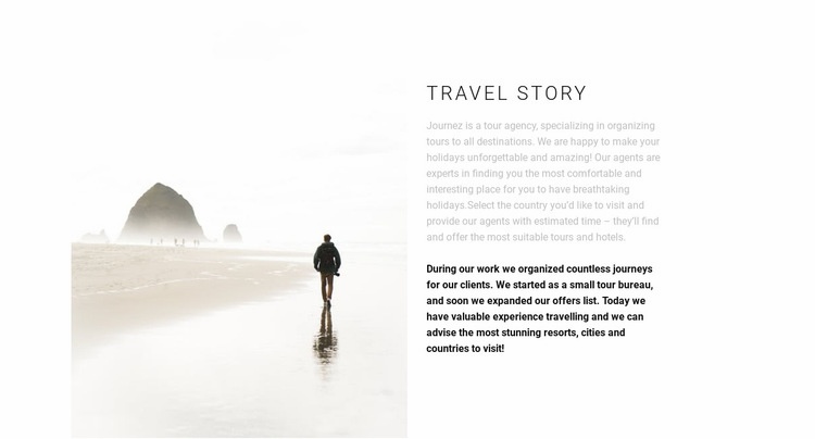 Travel east Web Page Design