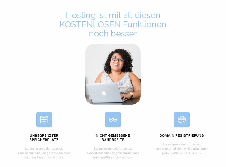 Bestes Hosting HTML5-Vorlage