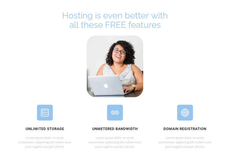 Best hosting One Page Template