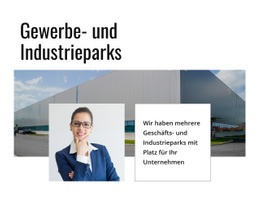 Industriegebäude – Einfache Einseitenvorlage