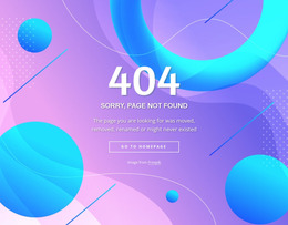 Page Not Found Block - HTML Creator