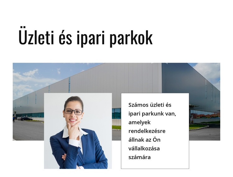  Ipari épület HTML Sablon