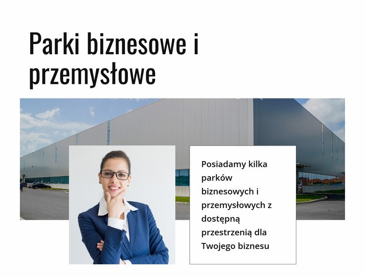  Budynek przemysłowy Makieta strony internetowej