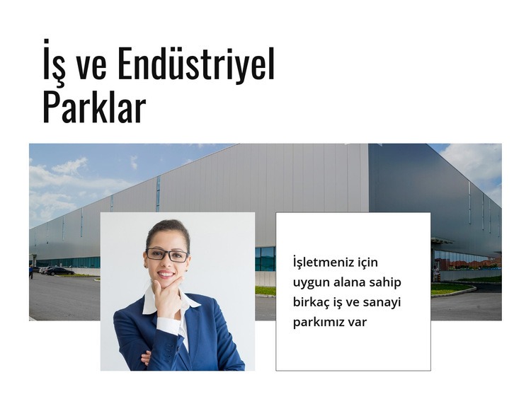  Endüstriyel bina HTML5 Şablonu