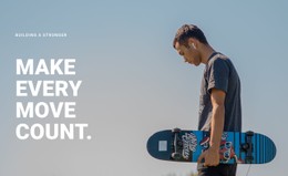 Make Every Move Count Landing Page Template