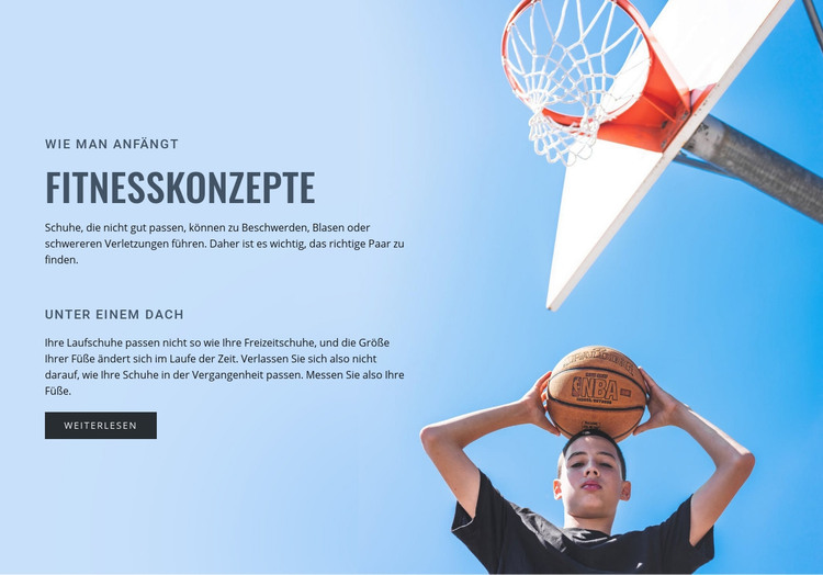 Fitnesskonzepte HTML-Vorlage