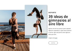 Ideas De Gimnasios Al Aire Libre: Tema De WordPress Fácil De Usar