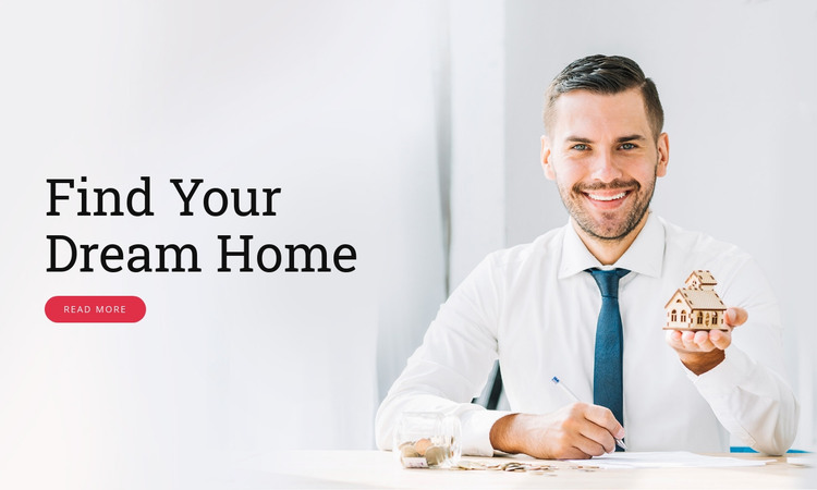 Finding and buying the ideal home Homepage Design