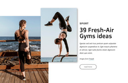 HTML Site For Fresh-Air Gyms Ideas