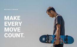 Make Every Move Count - HTML Website Builder