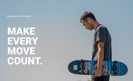 Make Every Move Count - HTML5 Template Inspiration