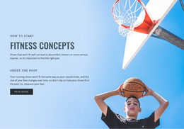 Fitness Concepts - HTML5 Template Inspiration