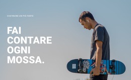 Fai Contare Ogni Mossa - Mockup Del Sito Web Facile Da Usare