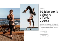 Idee Per Palestre All'Aria Aperta Modello HTML CSS Reattivo