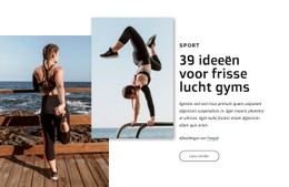 Ideeën Voor Frisse Lucht Gyms Sjabloon HTML CSS Responsief