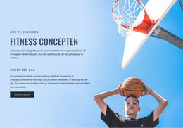 Fitness Concepten - HTML-Websitesjabloon