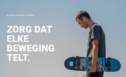 Zorg Ervoor Dat Elke Beweging Telt Website Ontwerp