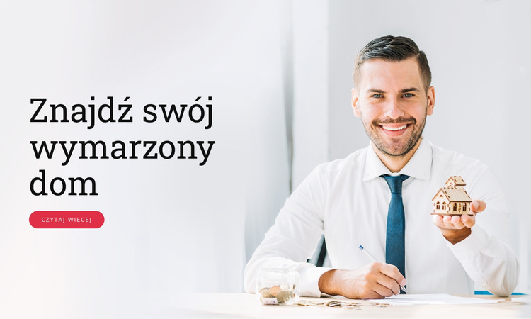 Znalezienie i zakup idealnego domu Szablon witryny sieci Web