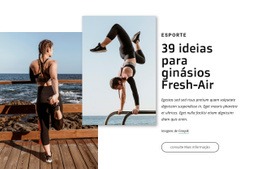 Ideias Para Ginásios Ao Ar Livre - HTML Creator