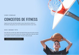 Design De Site Pronto Para Uso Para Conceitos De Fitness