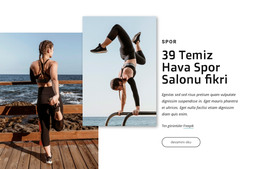 Temiz Hava Spor Salonları Fikirleri - HTML Sayfası Şablonu