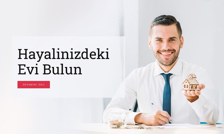 İdeal evi bulmak ve satın almak Şablon